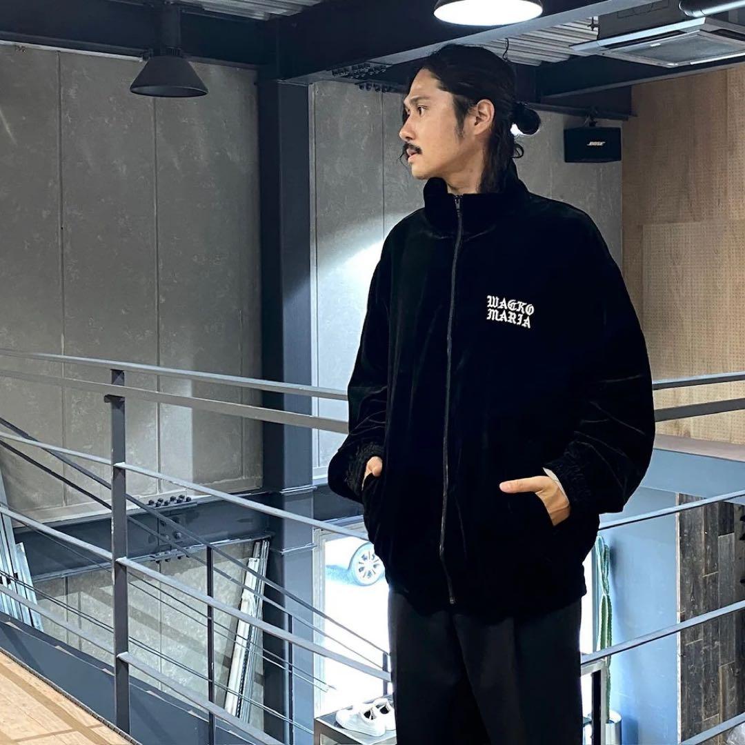 新品未使用！21FW ワコマリア ベロア セットアップ 黒 S ギルティパーティ