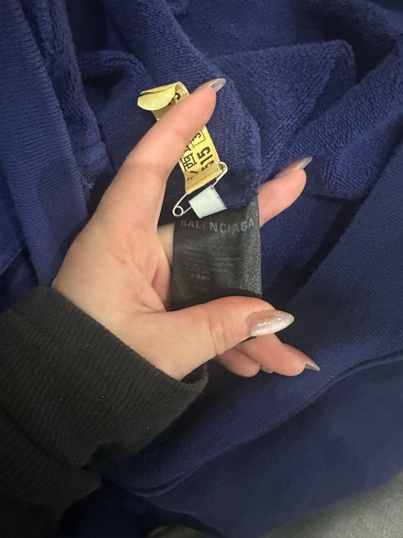 BALENCIAGA ネイビー パーカー