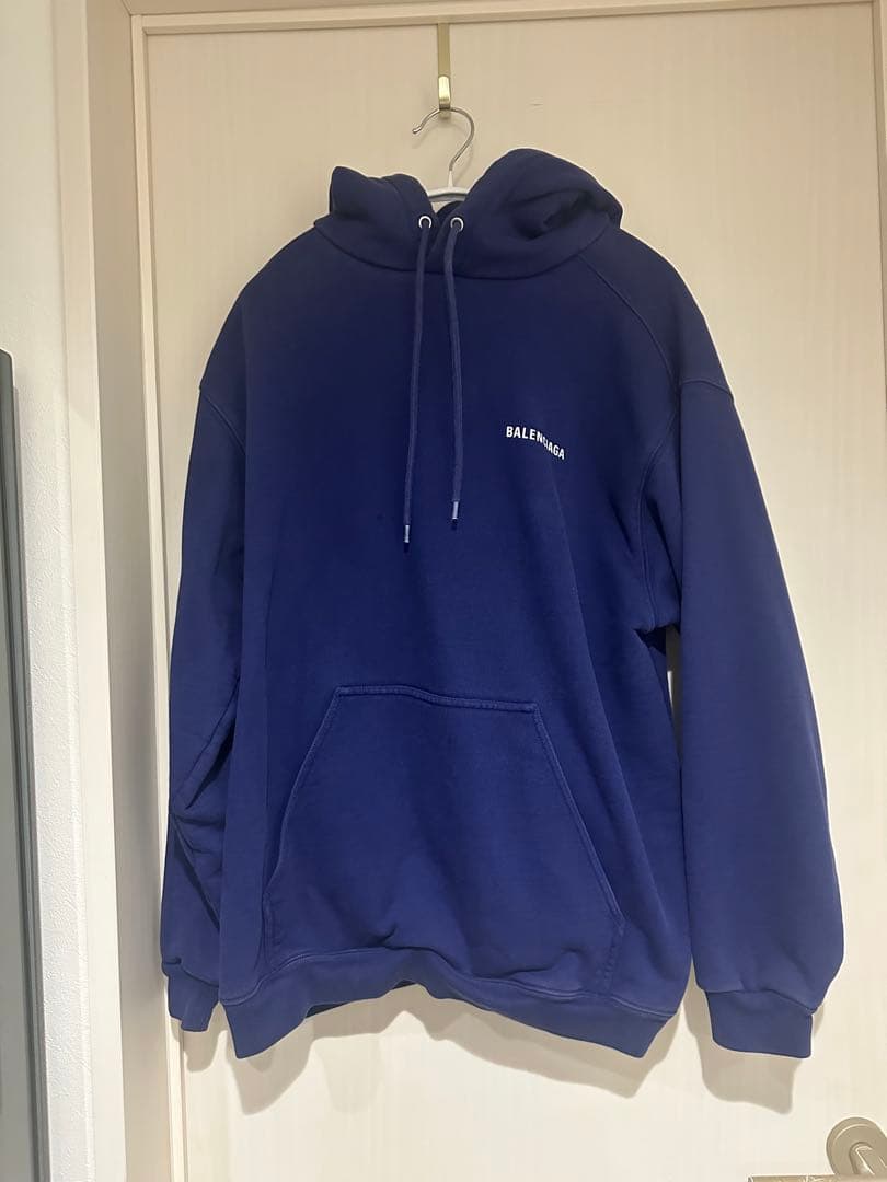 BALENCIAGA ネイビー パーカー