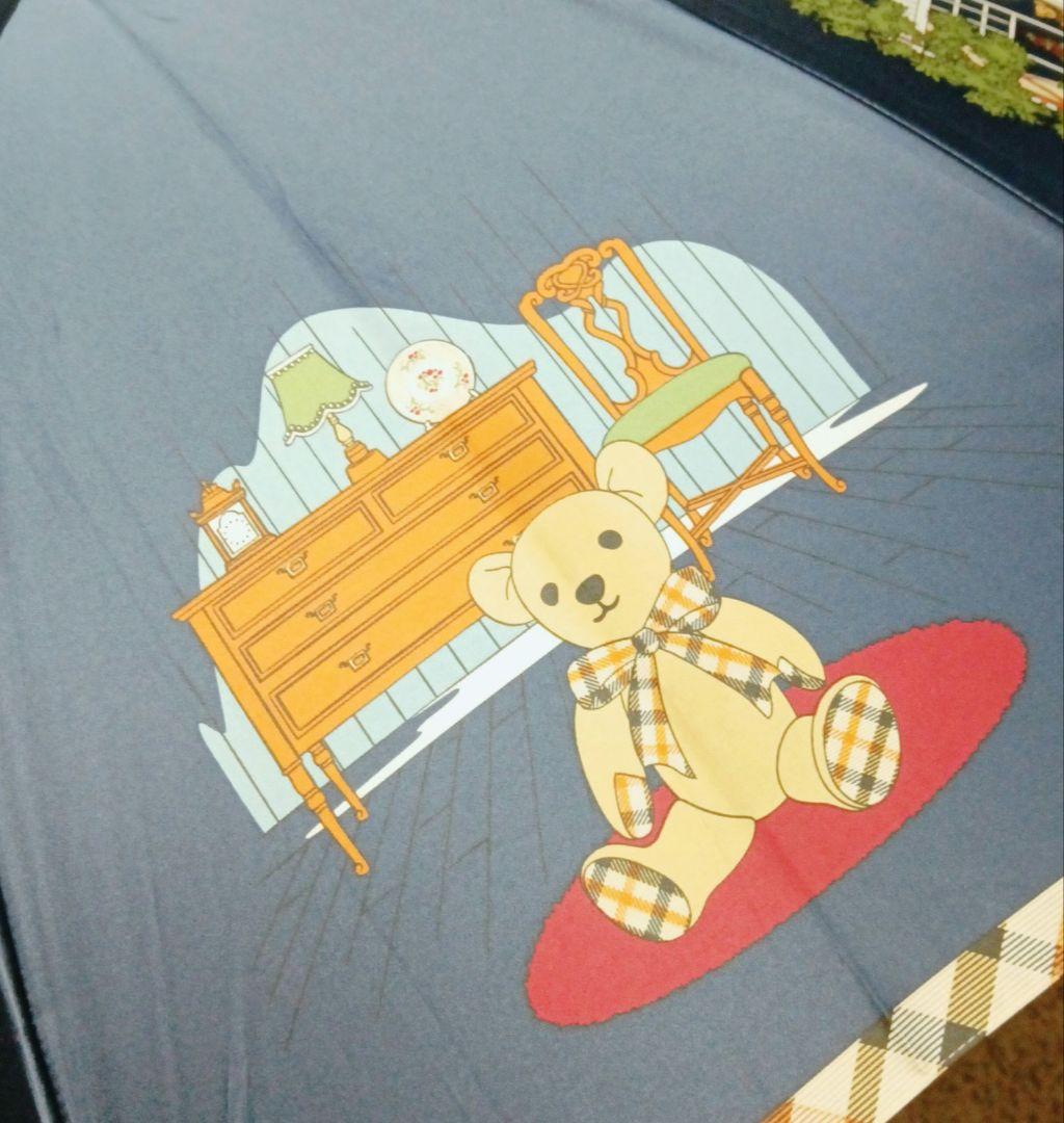 【極美品】DAKS　ダックス　雨傘　テディベア　ネイビー