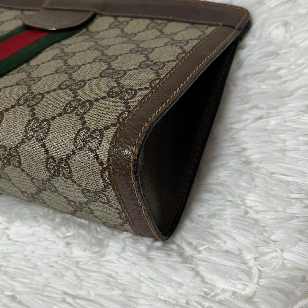 ✨人気デザイン✨OLD GUCCI　クラッチ　シェリーライン　GGスプリーム