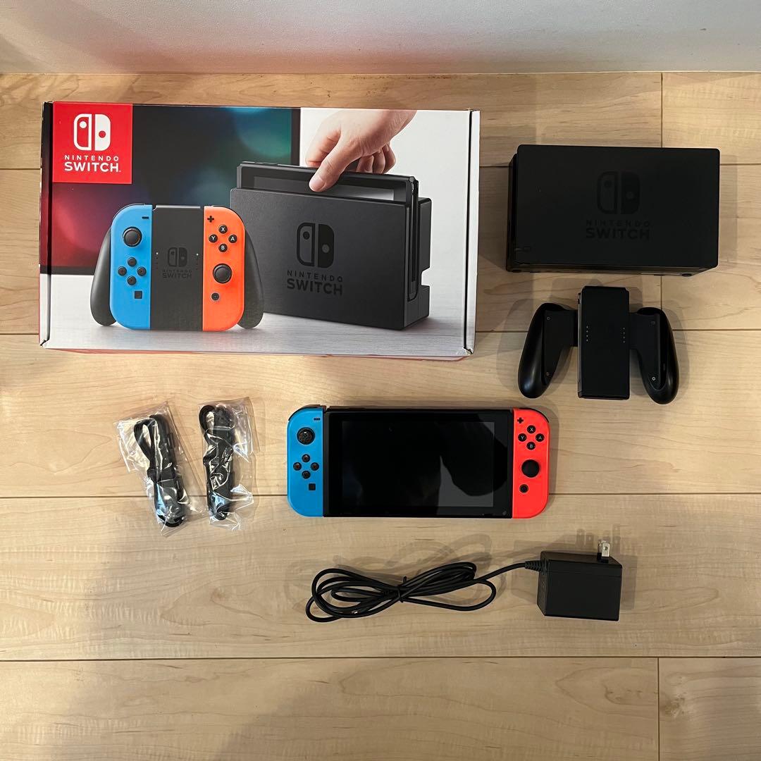 Nintendo Switch 本体 赤/青 HDMIケーブル無し