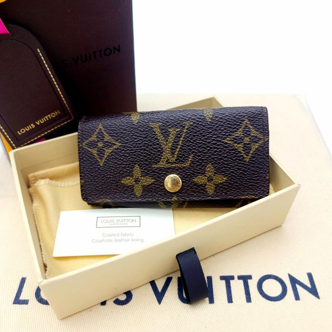 美品 ルイヴィトン モノグラム ミュルティクレ4 キーケース M69517 鍵