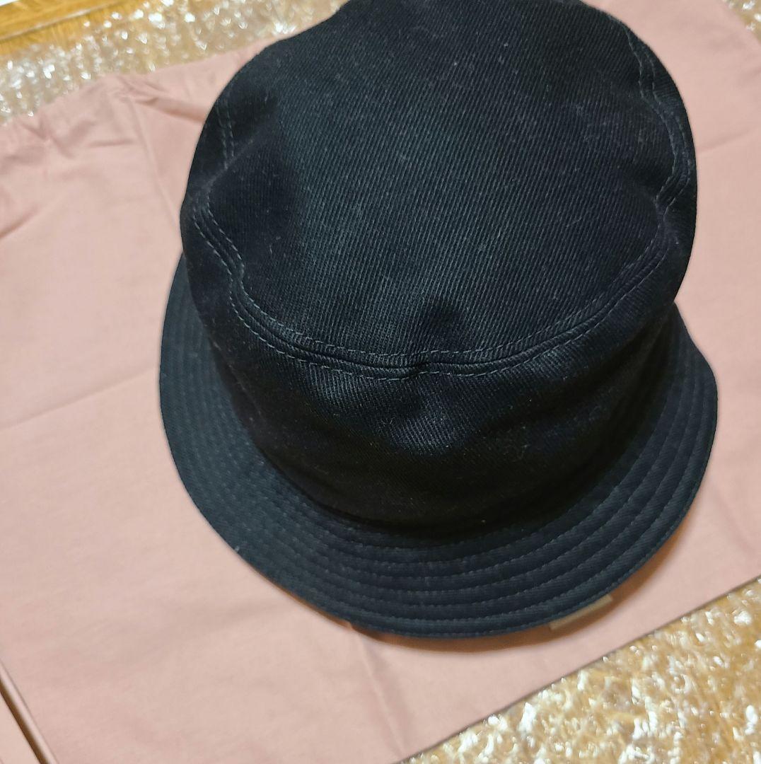 レシート有　miu miu　バケットハット　バケハ　黒