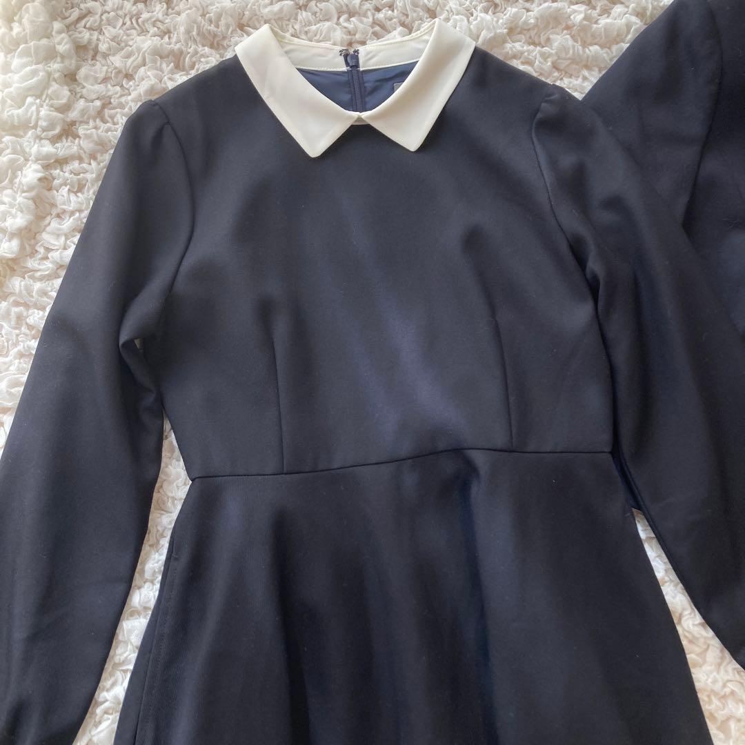 未使用級　ポンポネットジュニア　160 ワンピース　ジャケット　卒服　襟　受験