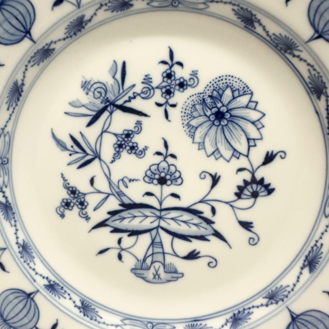 美品 25cm マイセン ブルーオニオン プレート 皿