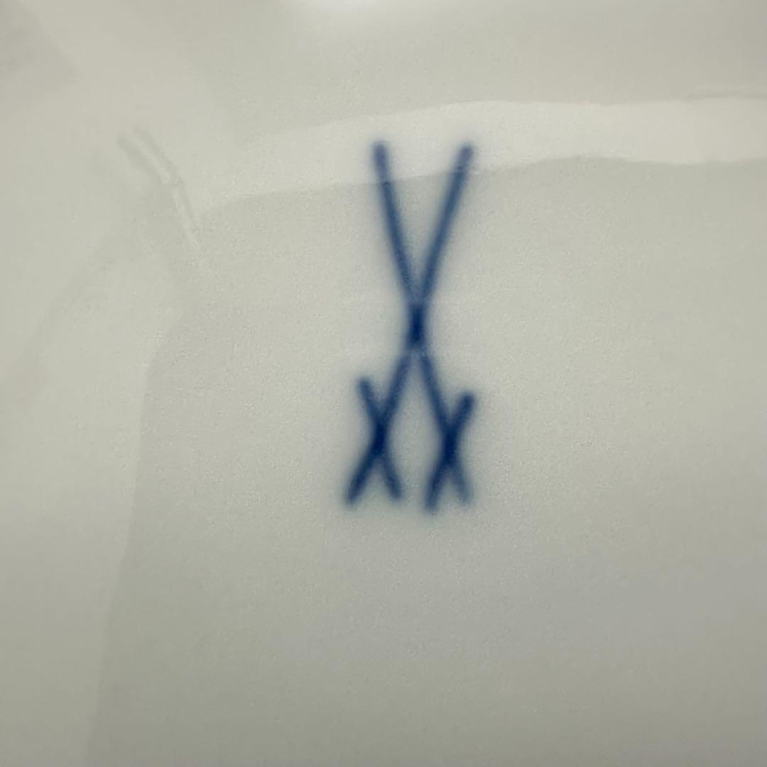 美品 25cm マイセン ブルーオニオン プレート 皿