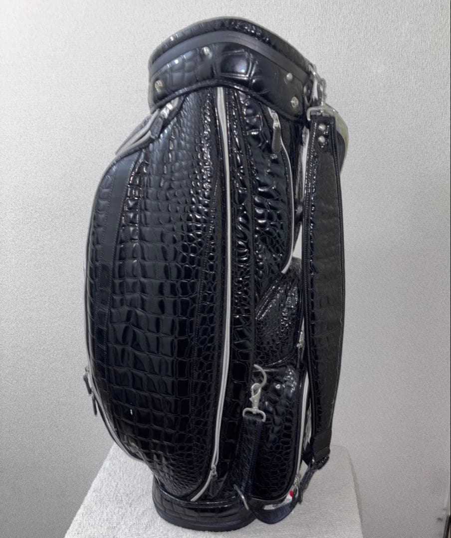美品/軽量OUUL オウル アリゲーター キャディバッグ クロコ ゴルフ
