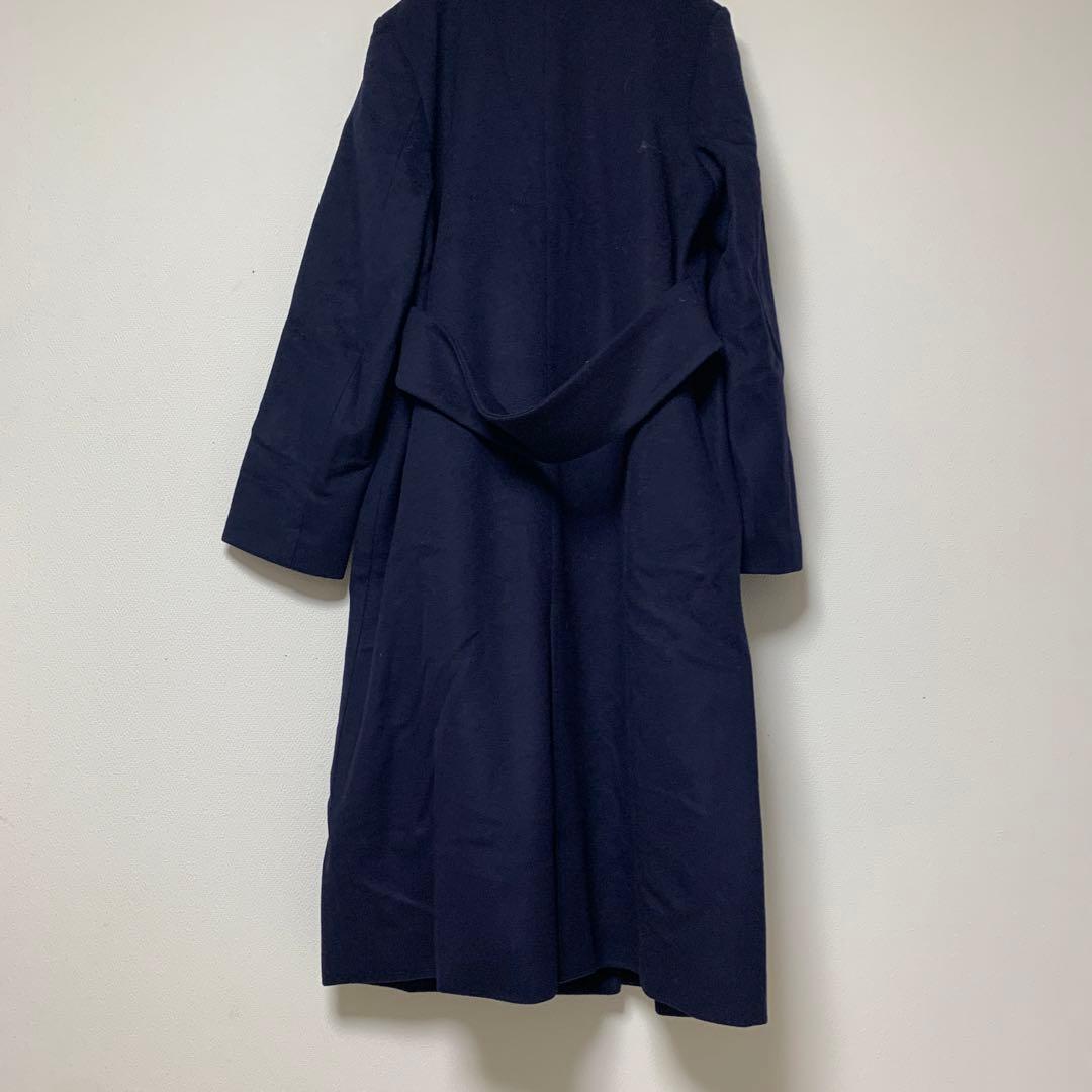 【パブリックトウキョウ】ネイビー ダブル　ブレスト　コート　チェスターコート