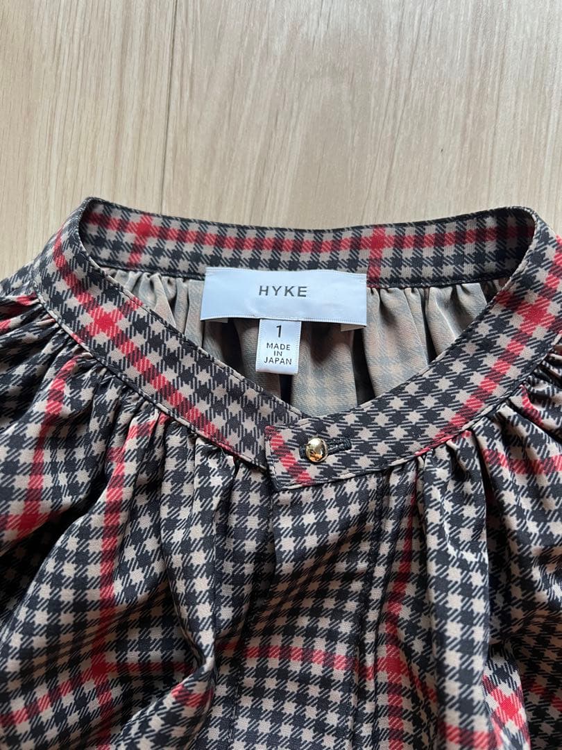 値下げ不可　 美品　HYKE チェック柄 ロングワンピース