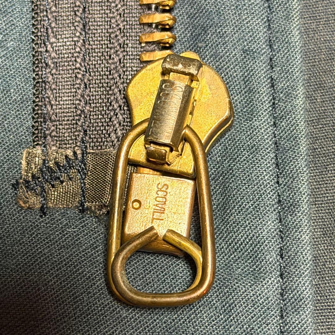 90s L相当 アルファ　Alpha アルファ 紺系　M-65 USA製 フィー