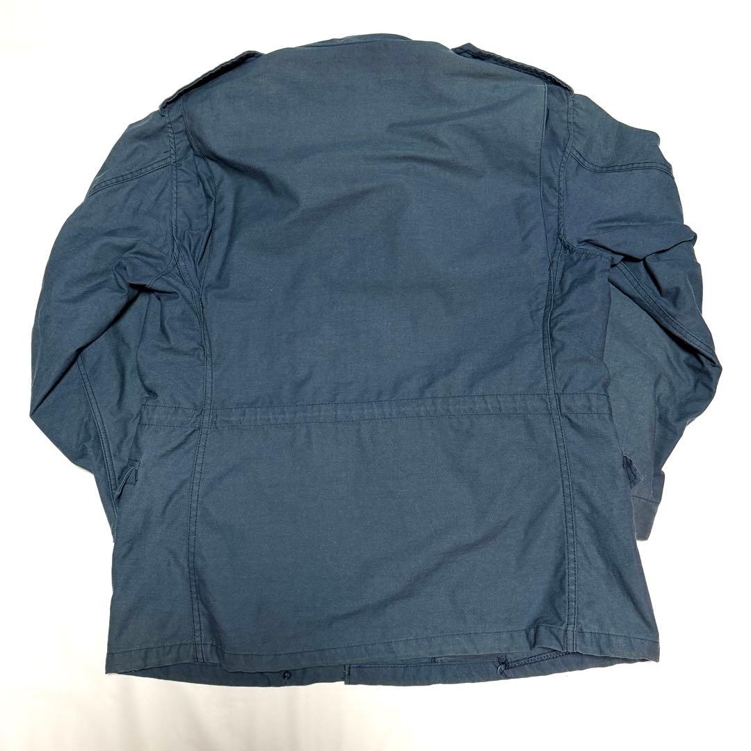 90s L相当 アルファ　Alpha アルファ 紺系　M-65 USA製 フィー