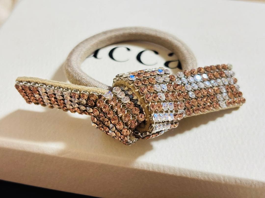 【美品/2個組/ ゴム 交換】アッカacca ブリジット　バレッタ　ドレスポニー