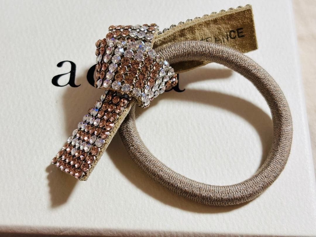 【美品/2個組/ ゴム 交換】アッカacca ブリジット　バレッタ　ドレスポニー