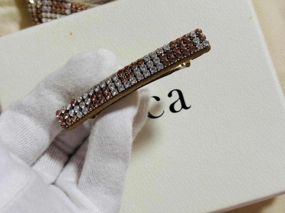 【美品/2個組/ ゴム 交換】アッカacca ブリジット　バレッタ　ドレスポニー