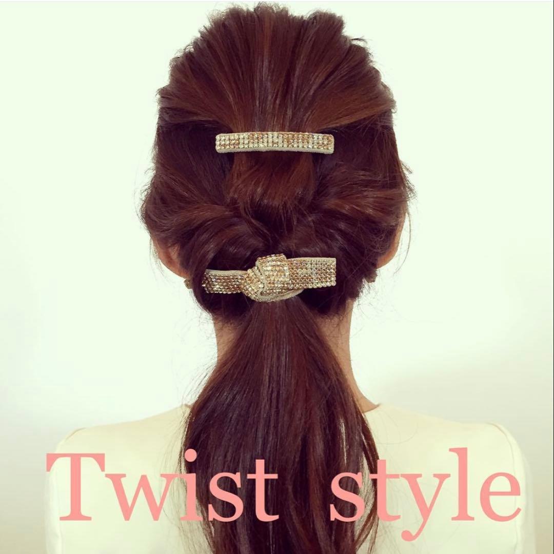 【美品/2個組/ ゴム 交換】アッカacca ブリジット　バレッタ　ドレスポニー