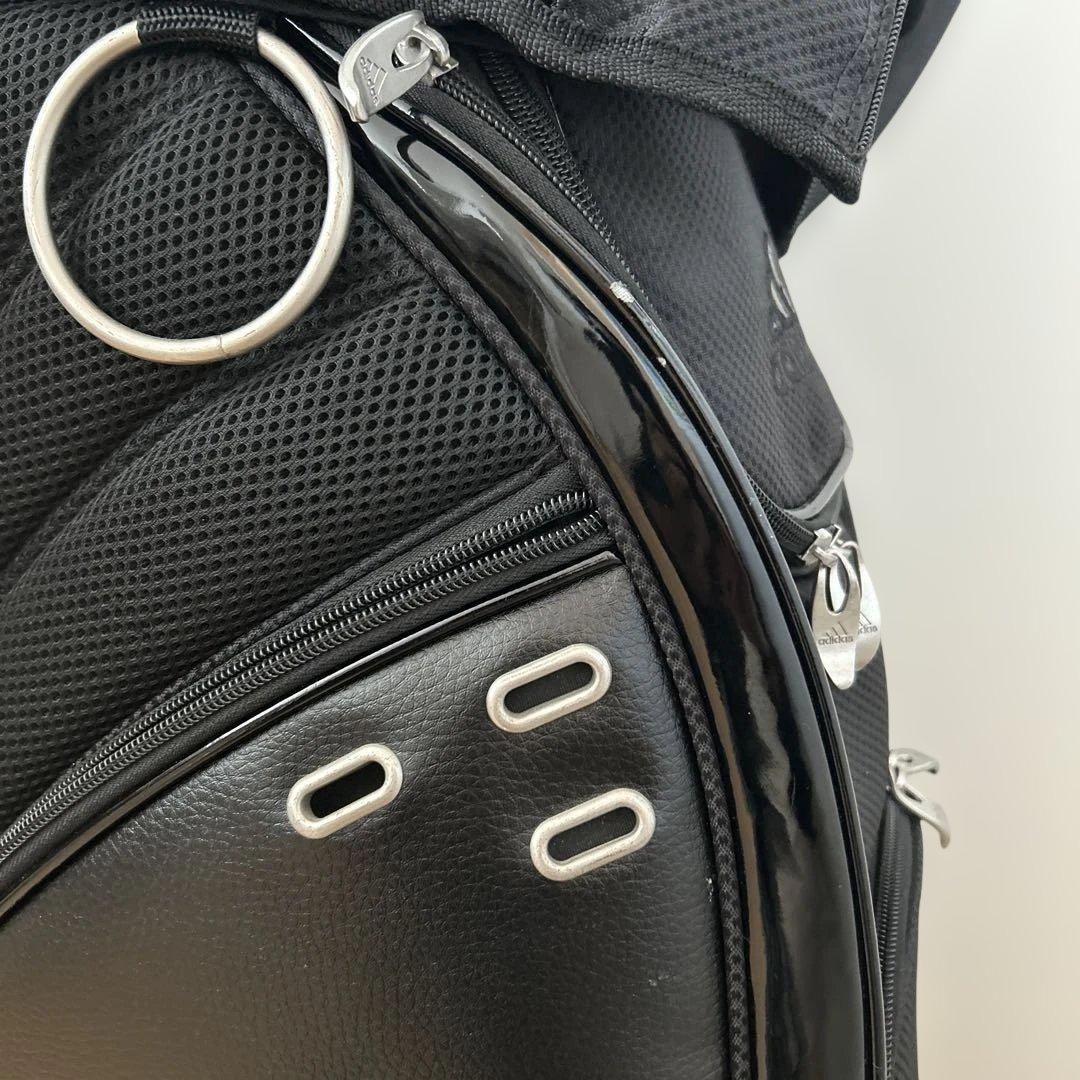 adidas ブラック キャディバッグ9.5型