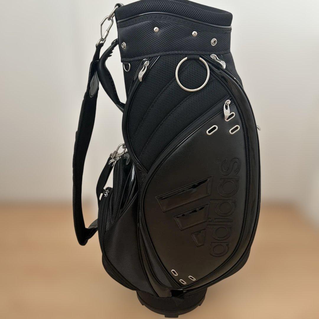 adidas ブラック キャディバッグ9.5型