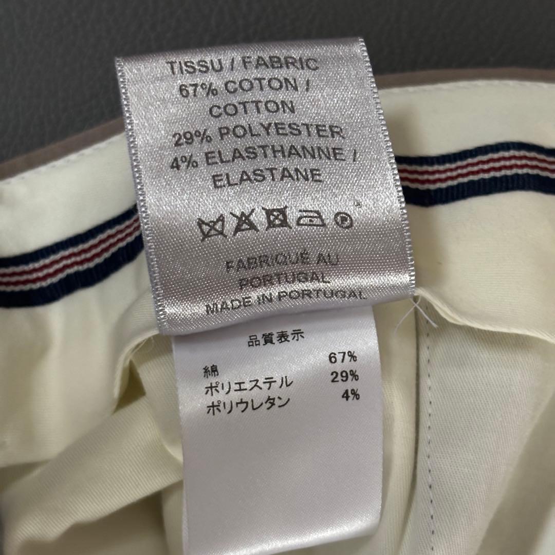 【超美品】ベルナールザンス　パンツ　BZV3 2PF　裾未調整　ベージュ　メンズ