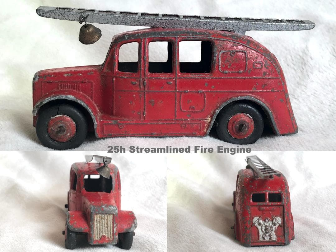 【当時物】英国製 DINKY サービス車両＆バス 7台セット 消防車ハシゴ付