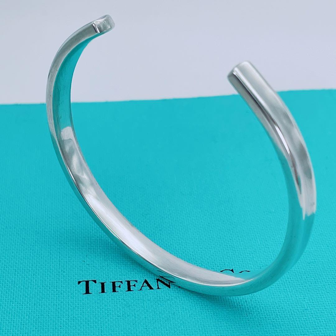 Tiffany & Co. カフ　バングル　ナロー　1837 シルバー