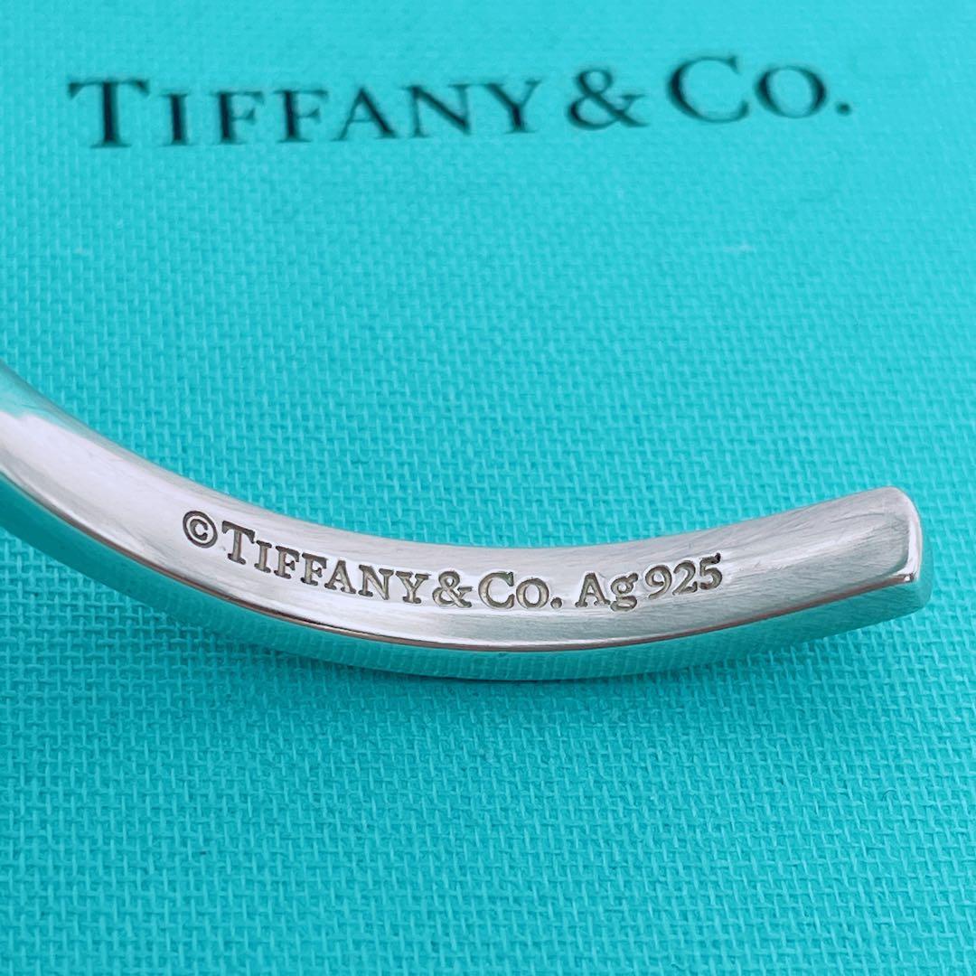 Tiffany & Co. カフ　バングル　ナロー　1837 シルバー