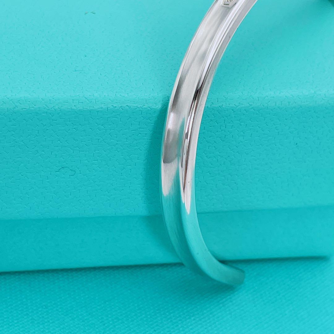 Tiffany & Co. カフ　バングル　ナロー　1837 シルバー