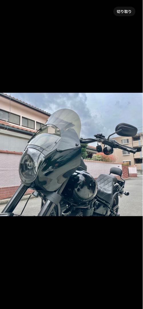 ハーレー純正 クォーターフェアリング ビビットブラック laminarリップ付き