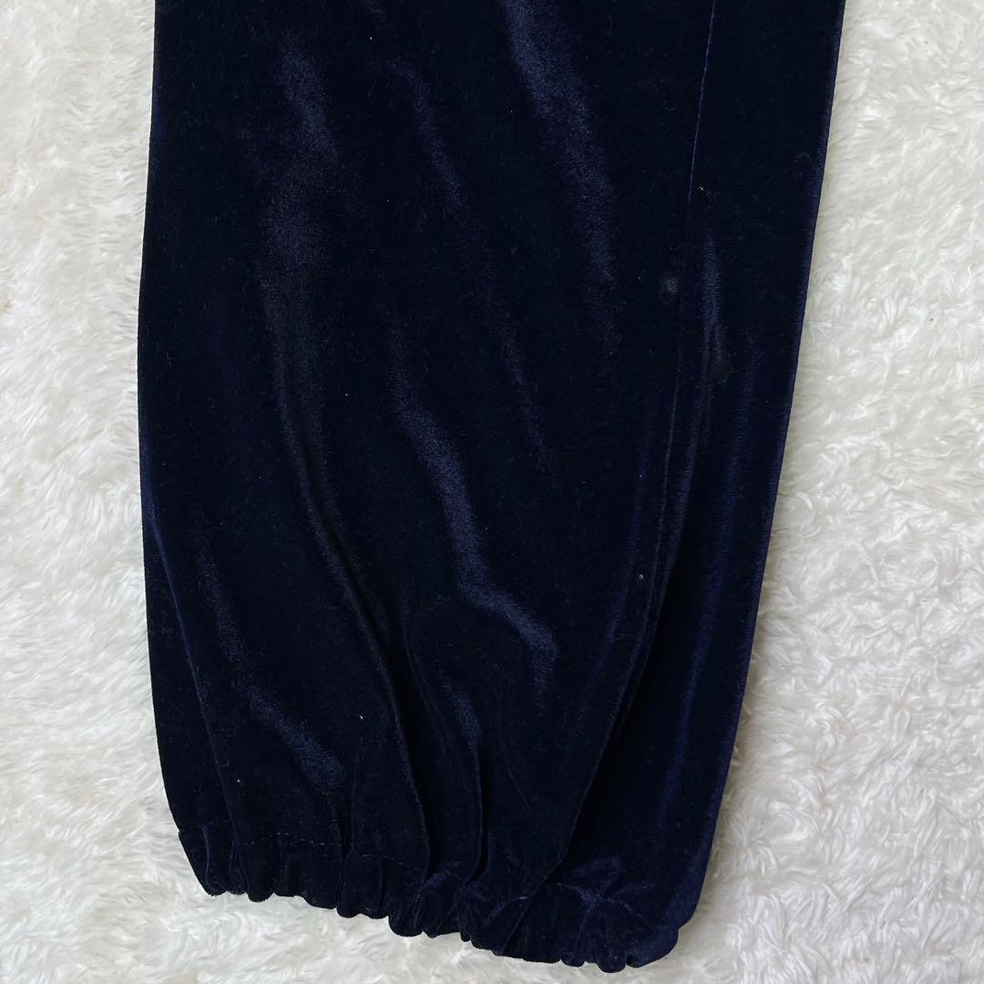 GALFYガルフィー大型犬ベロアセットアップ光沢ネイビーXL