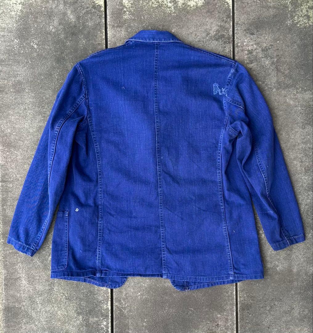 50s Pexwear イギリス ブルードリル ワーク ヴィンテージ ジャケット
