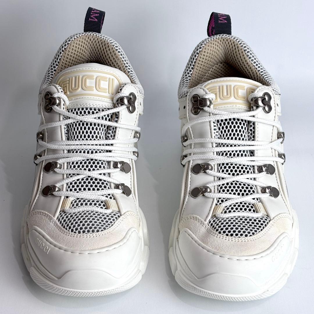 【極美品】 GUCCIグッチ フラッシュトレック スニーカー ビジュー装飾 23