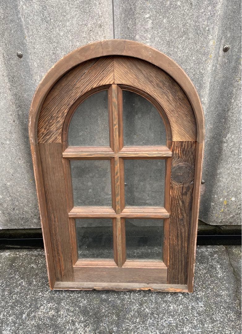 アンティーク/フランス/古材/窓枠/窓/アーチ窓/店舗什器/①