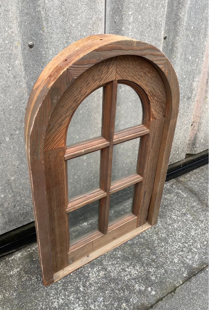 アンティーク/フランス/古材/窓枠/窓/アーチ窓/店舗什器/①