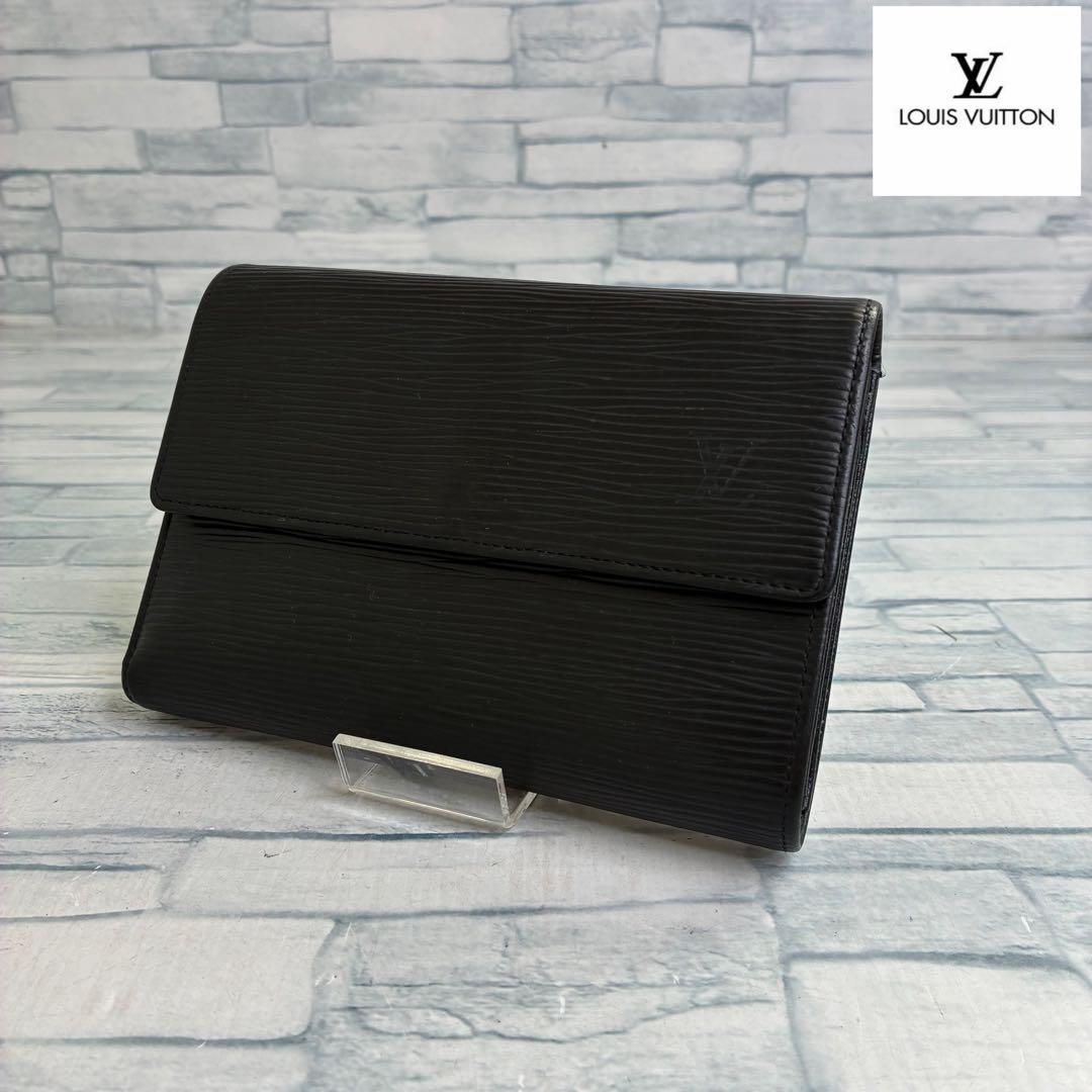 極美品　60 LOUIS VUITTON ルイヴィトン　エピ　三つ折り財布 k1