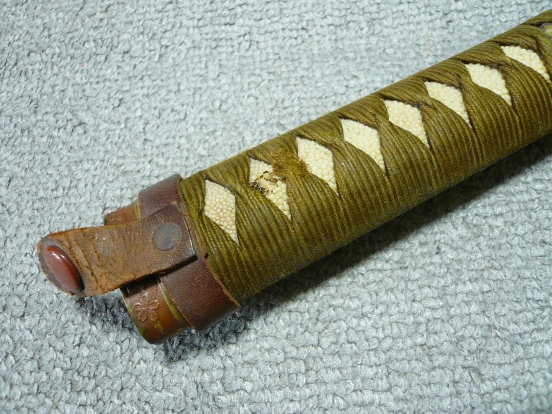 軍刀 柄 旧日本軍 刀装具 日本刀 士官 鮫皮 将校 儀礼刀 指揮刀 時代物