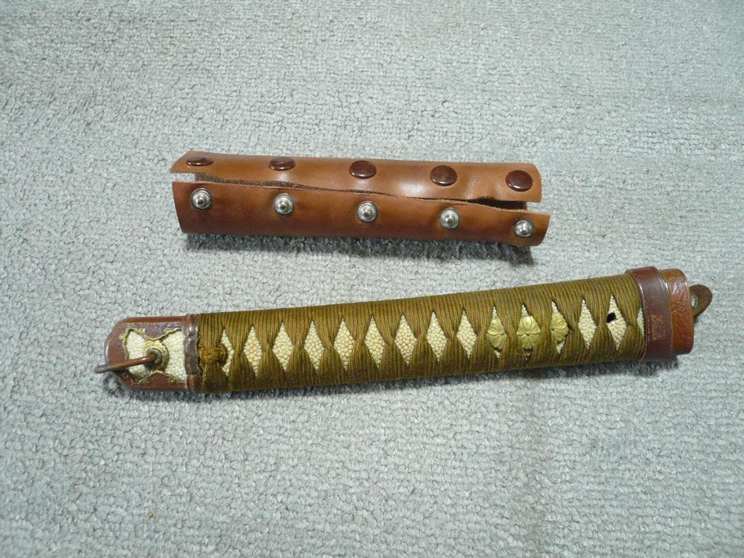 軍刀 柄 旧日本軍 刀装具 日本刀 士官 鮫皮 将校 儀礼刀 指揮刀 時代物