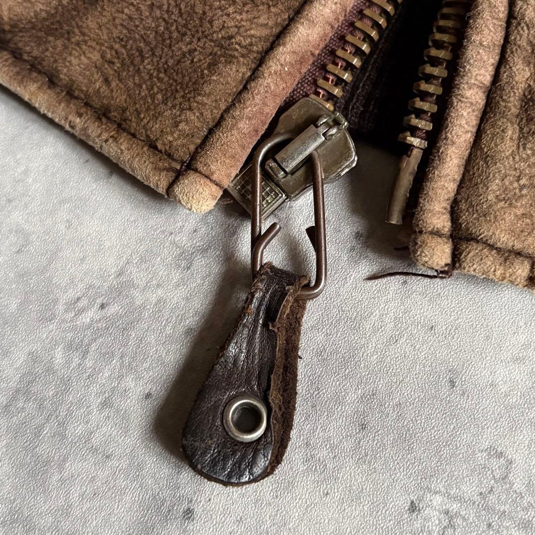 【90s avirex】B-6 フライトジャケット　usa製　本革　短丈　B-3