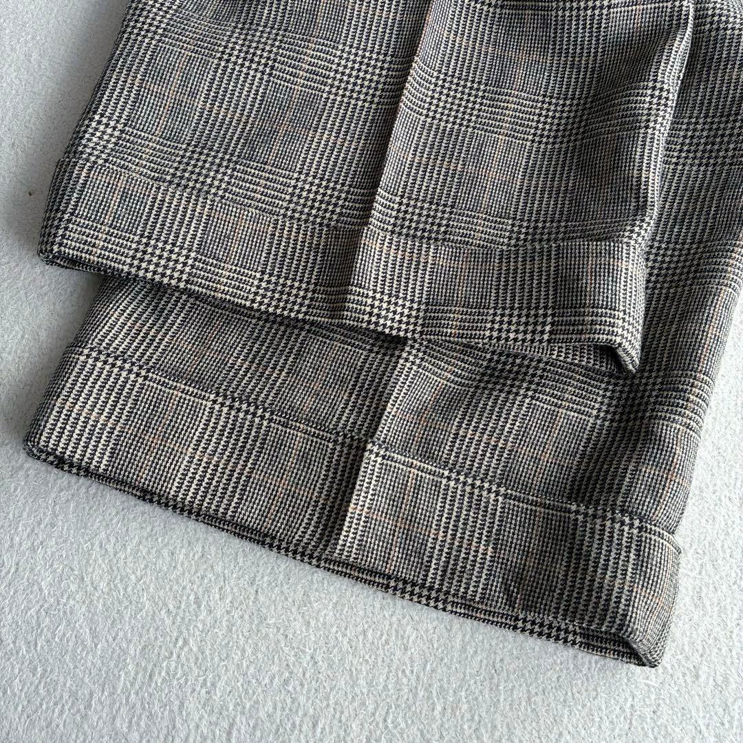 Brooks Brothers グレンチェック ツータックスラックス W34