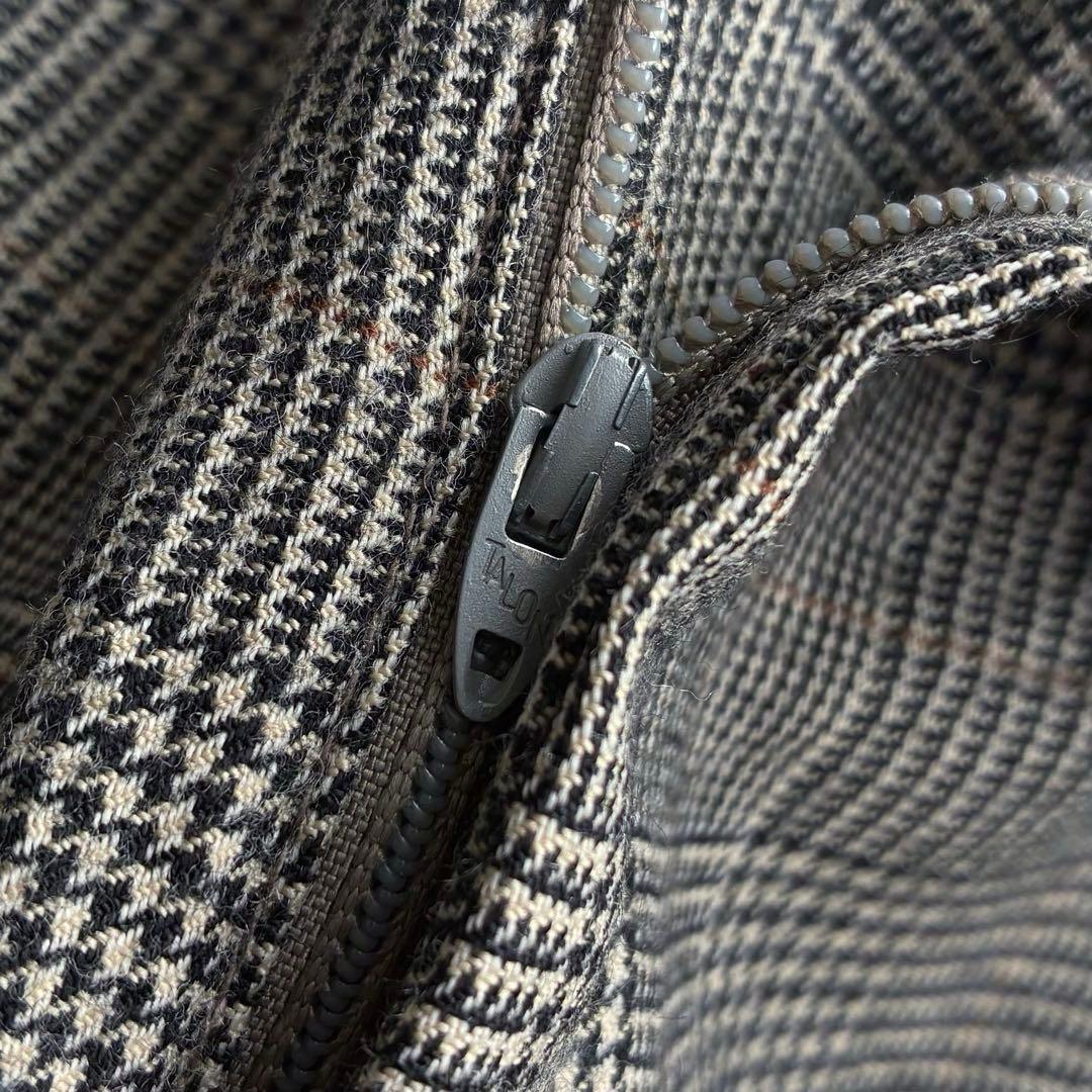 Brooks Brothers グレンチェック ツータックスラックス W34