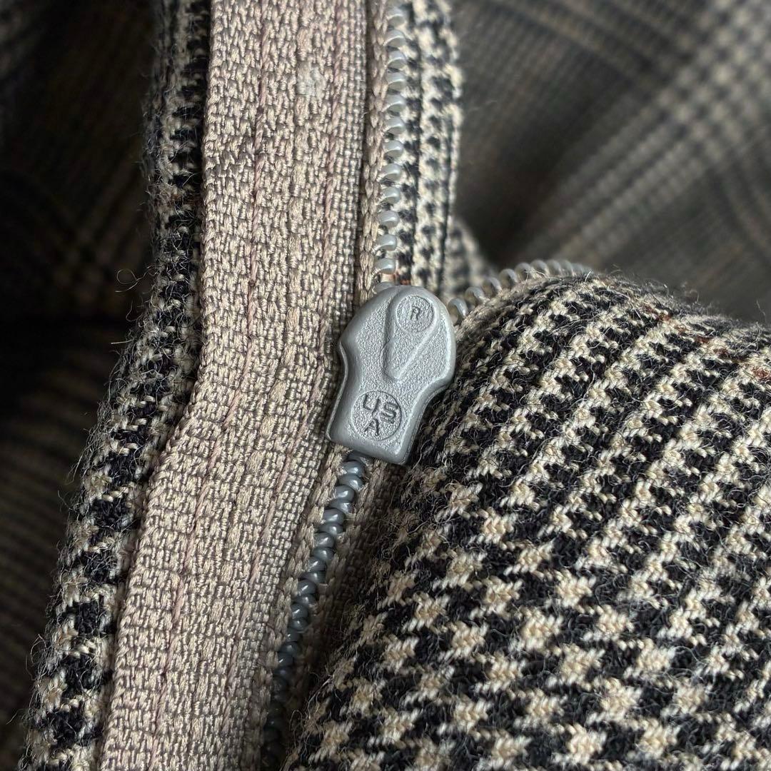 Brooks Brothers グレンチェック ツータックスラックス W34