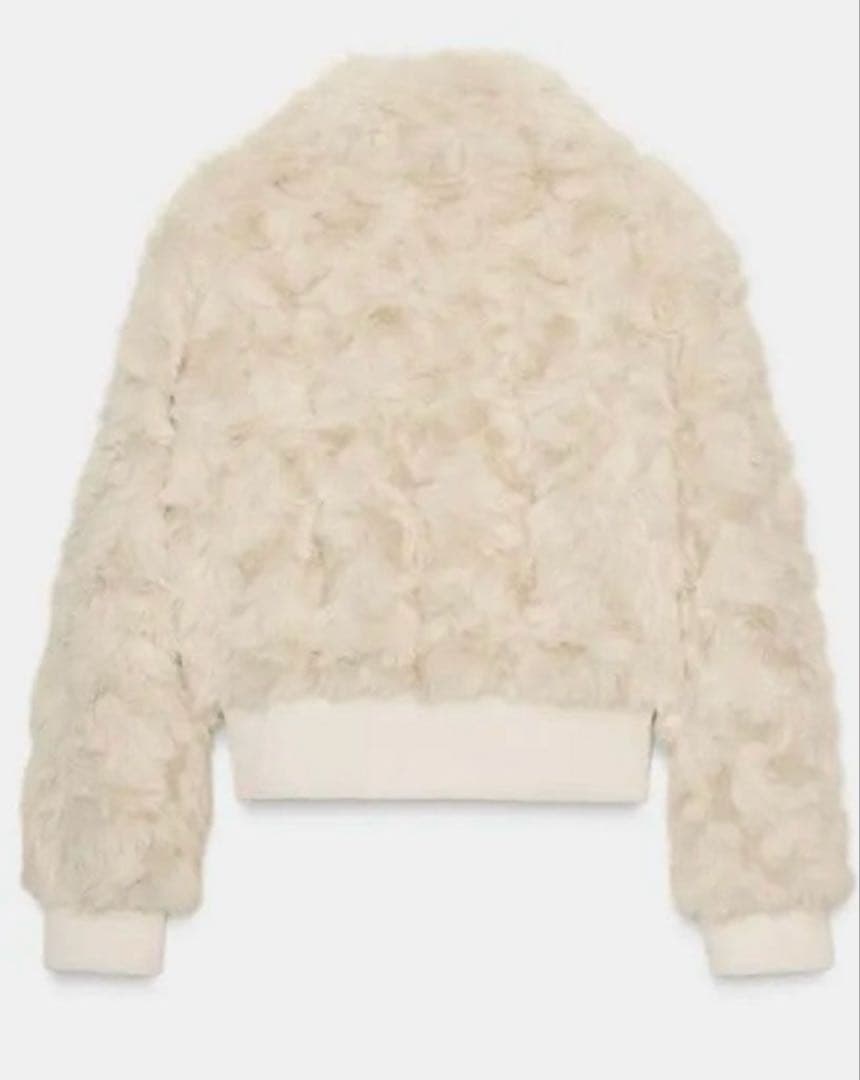 ZARA フェイクファーボンバージャケット　S 新品未使用