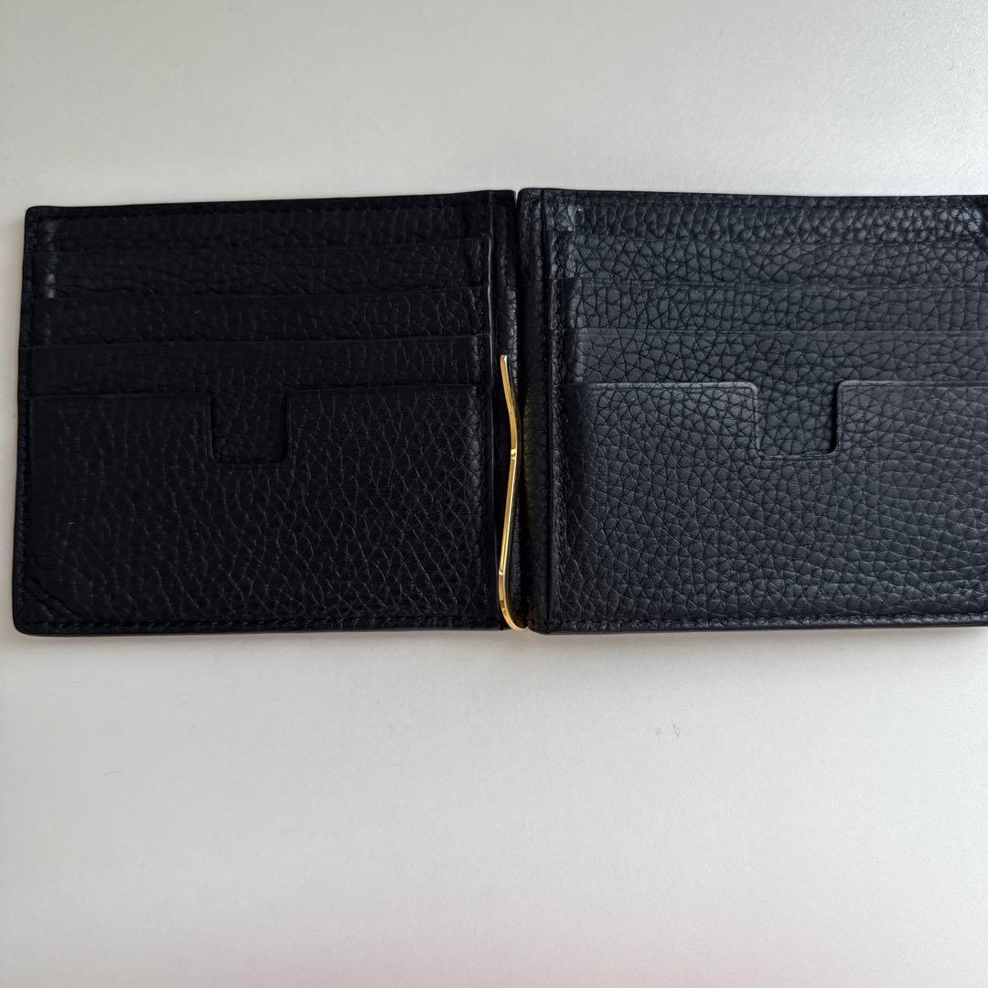 TOM FORD ブラック 二つ折りマネークリップ