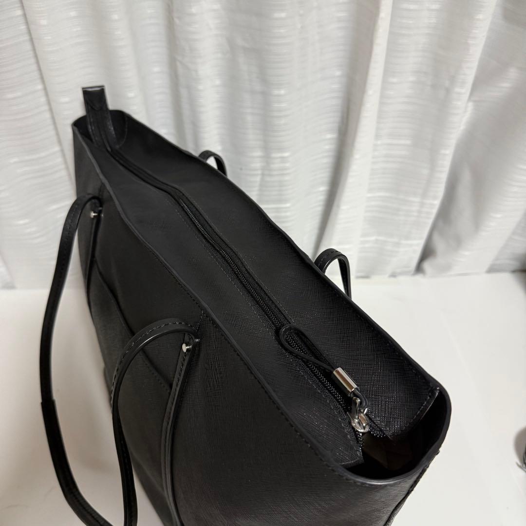 ⭐️未使用級⭐️TUMI エブリデイトートバッグ　レザー　ブラック　A収納可能