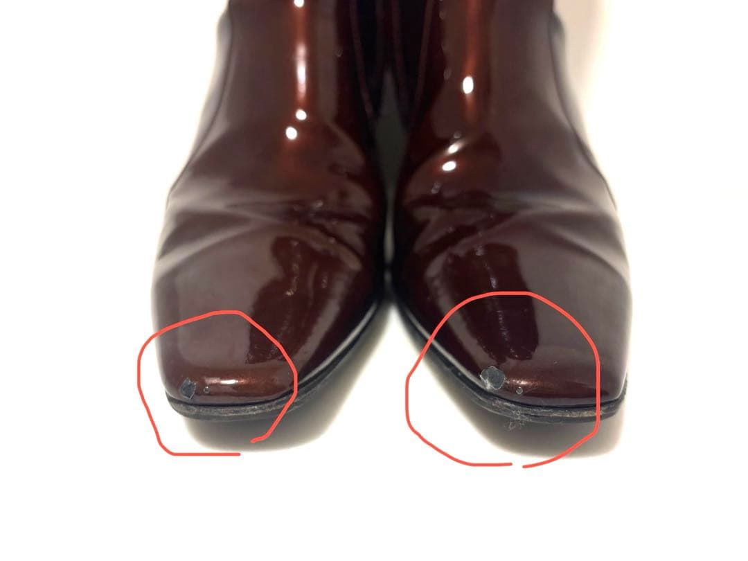 SAINT LAURENT PARIS／ヒールブーツ／サンローラン/エナメル