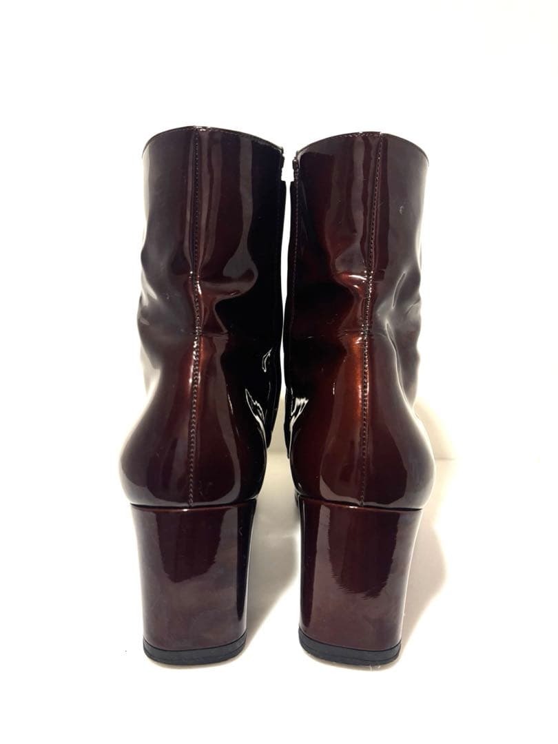 SAINT LAURENT PARIS／ヒールブーツ／サンローラン/エナメル