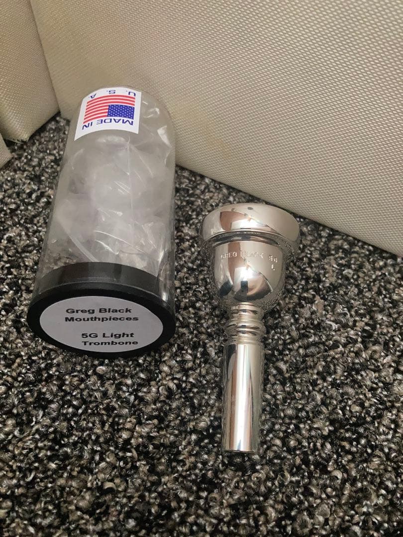 【ほぼ新品】Greg Black 5G Light トロンボーンマウスピース