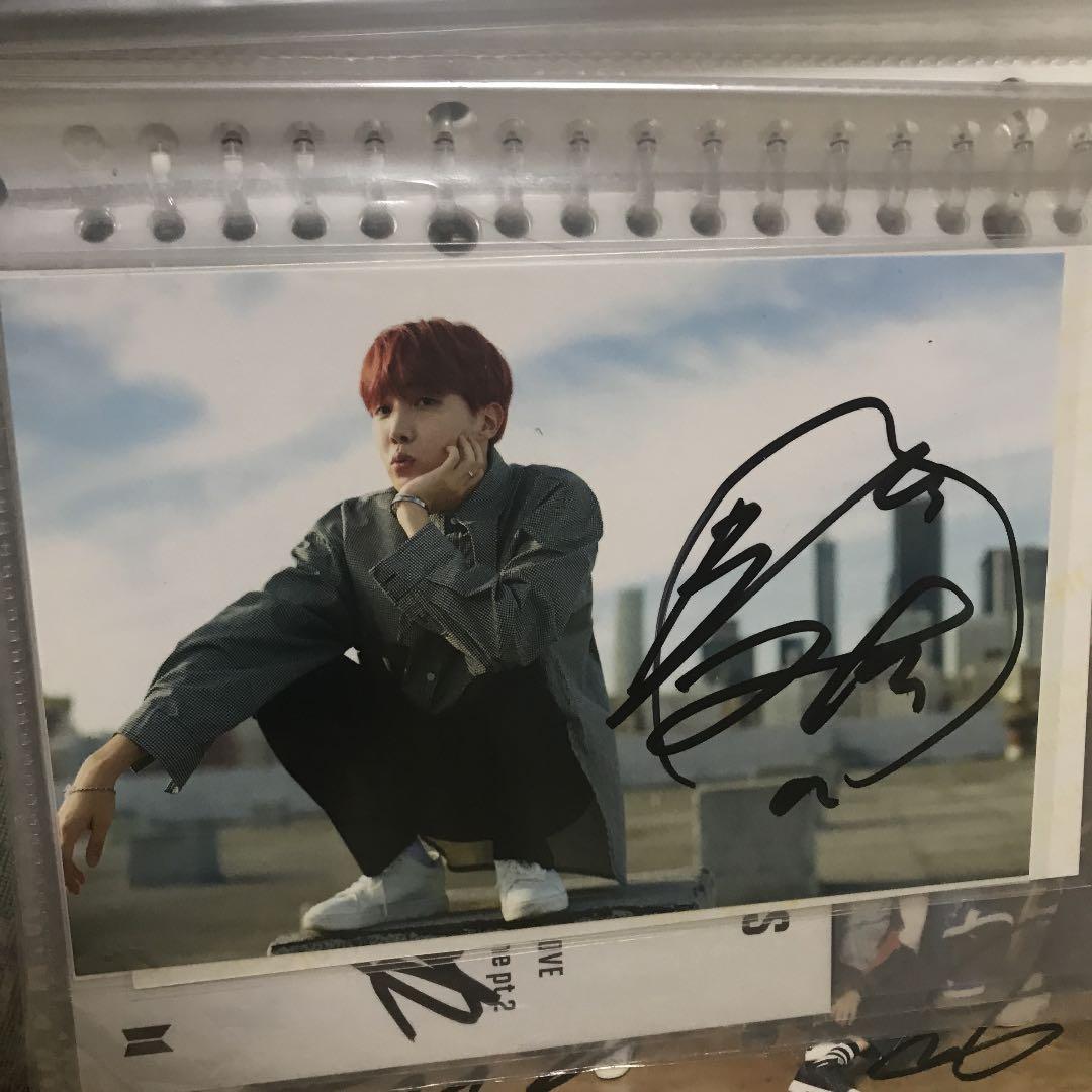 防弾少年団　ホソク　JHOPE サイン　直筆