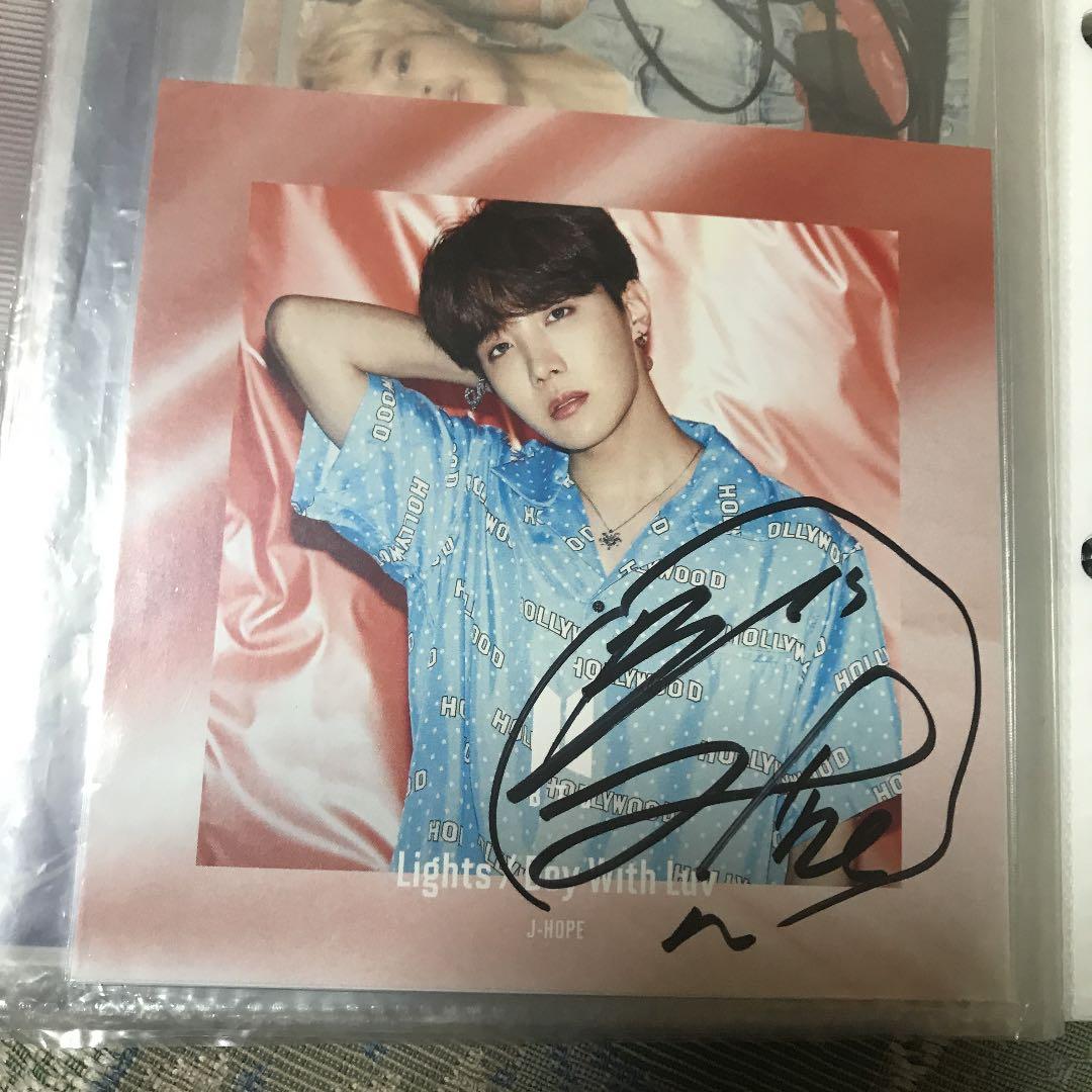 防弾少年団　ホソク　JHOPE サイン　直筆