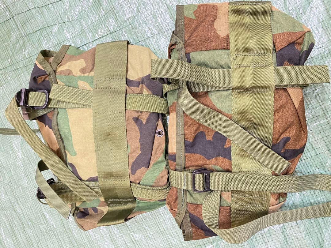 （2個セット）米軍実物 フィールドパック ブットパック ウッドランド