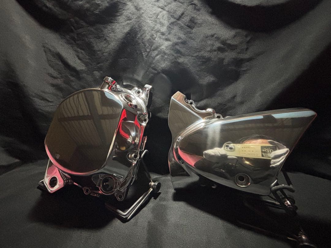 バフ工房 Z900RS/cafe 新品クラッチカバー&新品スプロケットカバー